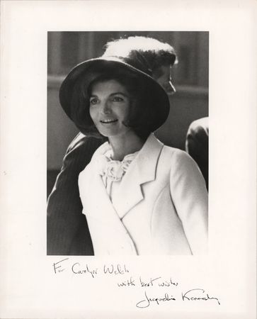 Lot #124 Jacqueline Kennedy Signed Photograph