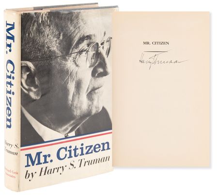 Lot #191 Harry S. Truman Signed Book - Mr. Citizen - Image 1