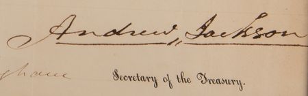 Lot #112 Andrew Jackson Document Signed as President - Image 3