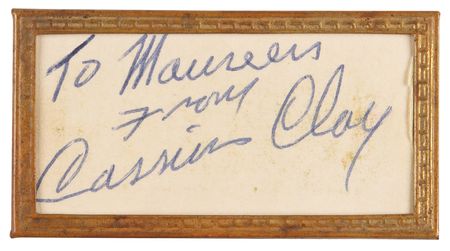 Lot #942 Muhammad Ali Signature