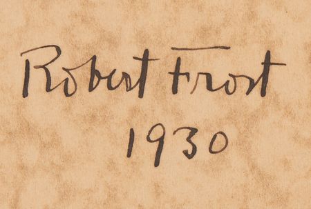 Lot #615 Robert Frost Signature - Image 2