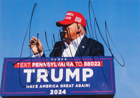 Lot #198 Donald Trump Signed Photograph