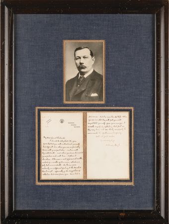 Lot #625 Arthur Conan Doyle Autograph Letter