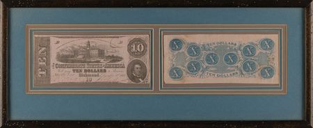 Lot #470 Confederate Currency (2) Ten-Dollar