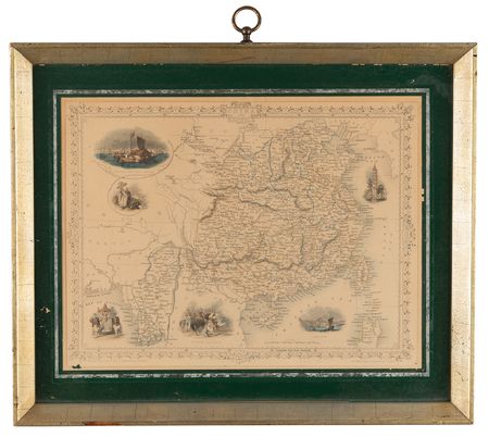 Lot #326 China Antique Map (1851) - Image 1