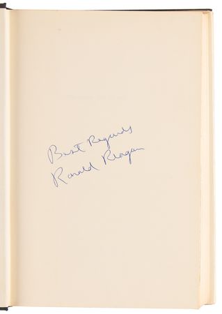 Lot #174 Ronald Reagan Signed Book - Where's the Rest of Me? - Image 4