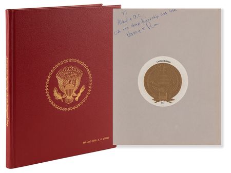 Lot #179 Ronald and Nancy Reagan Signed Book - A Great New Beginning: The 1981 Inaugural Story - Image 1
