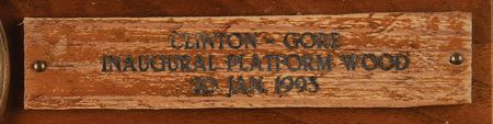 Lot #171 Presidential Inaugural Platform Fragments (4) - Carter, Reagan, Bush, and Clinton - Image 5