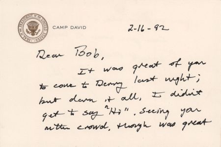 Lot #68 George Bush Autograph Letter Signed as President - Image 1