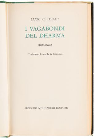 Lot #632 Jack Kerouac's Personally-Owned Italian Translation of The Dharma Bums - 'I Vagabondi del Dharma' - Image 3