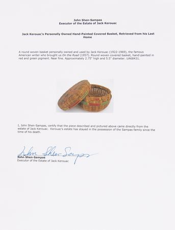 Lot #636 Jack Kerouac's Personally-Owned Woven Basket - Image 4