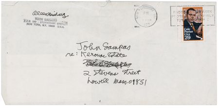 Lot #639 Jack Kerouac: Allen Ginsberg Autograph Letter Signed to the Kerouac Estate - 