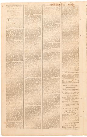 Lot #432 George Washington: The Continental Journal and Weekly Advertiser from April 29, 1784 - Image 2