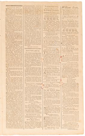 Lot #432 George Washington: The Continental Journal and Weekly Advertiser from April 29, 1784 - Image 3