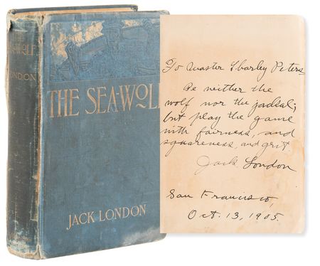 Lot #643 Jack London Signed Book - The Sea-Wolf - Image 1