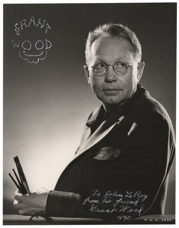 Lot #594 Grant Wood Signed Photograph