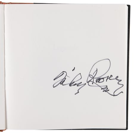 Lot #930 Western Legends Multi-Signed Book (40+) with Adam West, Mickey Rooney, Brooks and Dunn, and Sam Elliott - Image 3