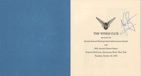 Lot #536 Neil Armstrong Signed Program