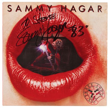Lot #764 Sammy Hagar Signed Album - Three Lock Box - Image 1