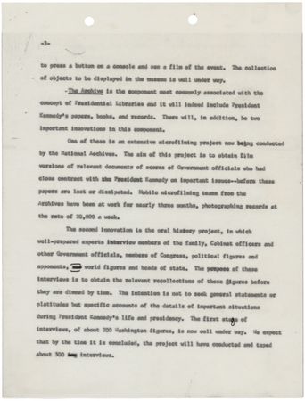 Lot #219 Robert F. Kennedy Typed Letter Signed and Draft Memorandum for the Proposed John Fitzgerald Kennedy Library - Image 5