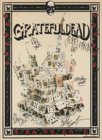 Lot #672 Grateful Dead Signed T-Shirt Pelon - 'House of Cards' - Image 2