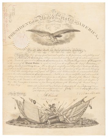 Lot #205 Martin Van Buren Document Signed as President - Image 1