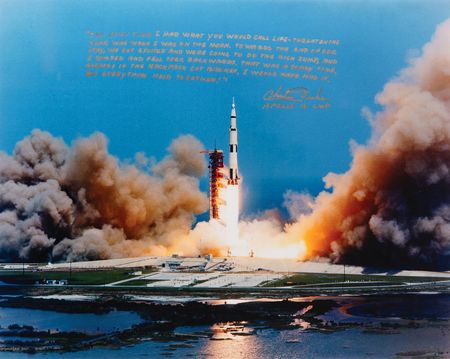 Lot #542 Charlie Duke Oversized Signed Photograph: 