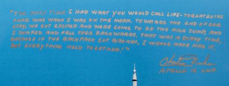 Lot #542 Charlie Duke Oversized Signed Photograph: 