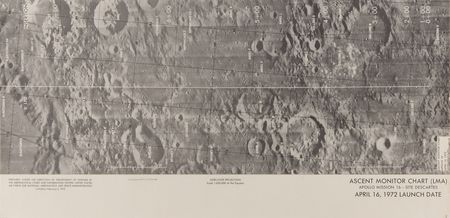 Lot #526 Apollo 16 (3) Panoramic NASA Charts - Image 4