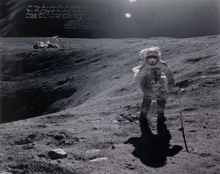 Lot #543 Charlie Duke Signed Oversized Photograph - Image 1