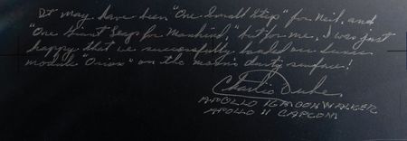 Lot #543 Charlie Duke Signed Oversized Photograph - Image 2