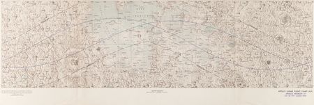 Lot #521 Apollo 15 (4) Panoramic NASA Flight and Orbit Charts - Image 5