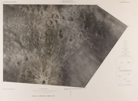 Lot #527 Apollo 16 Lot of (2) NASA Charts and a Landing Site Photo Map - Image 2
