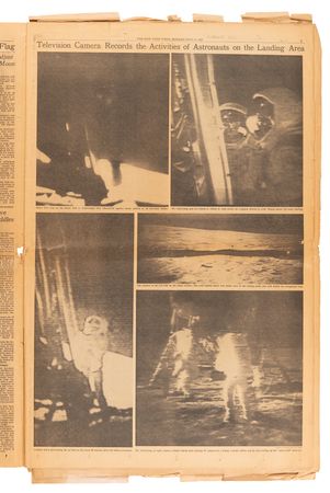 Lot #510 Apollo 11: The New York Times Newspaper from July 21, 1969 - 'Men Walk on Moon' - Image 3