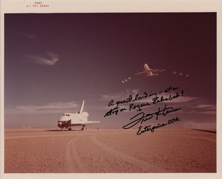 Lot #550 Fred Haise Signed Photograph - Image 1