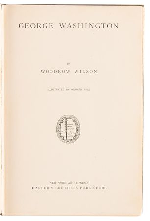 Lot #17 Woodrow Wilson Signed Book as Governor of New Jersey - George Washington - Image 6
