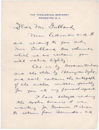 Lot #17 Woodrow Wilson Signed Book as Governor of New Jersey - George Washington - Image 7