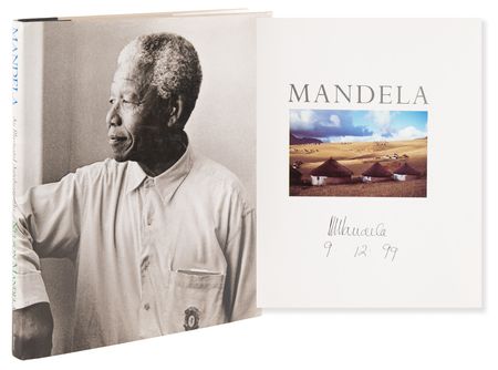 Lot #377 Nelson Mandela Signed Book - An