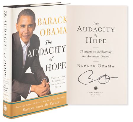 Lot #168 Barack Obama Signed Book - The Audacity of Hope - Image 1