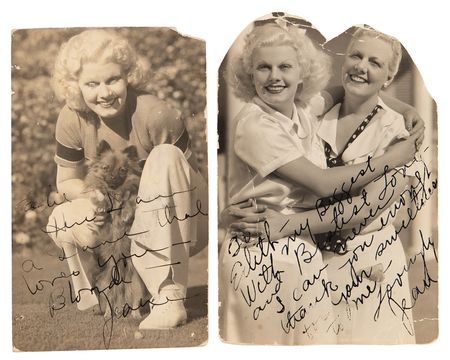 Lot #804 Jean Harlow (3) Signed Photographs to Her MGM Hairdresser - Image 3