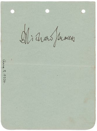 Lot #709 Richard Strauss Signature