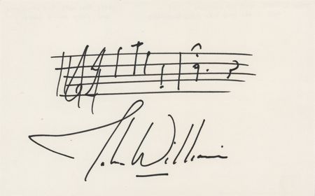 Lot #931 John Williams Autograph Musical Quotation