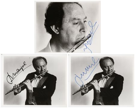 Lot #690 Flautists Group Lot of (11) Signed Items - James Galway, Jean-Pierre Rampal, and Carol Wincenc - Image 2