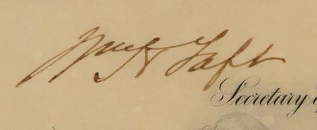 Lot #186 Theodore Roosevelt and William H. Taft Document Signed as President and Secretary of War - Image 4