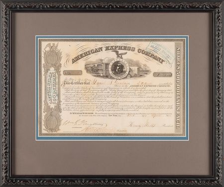 Lot #434 Henry Wells and William Fargo Signed