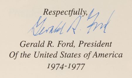 Lot #100 Gerald Ford Signed Book - Assassination Report of the Warren Commission (Ltd. Ed. #2185/2948) - Image 2