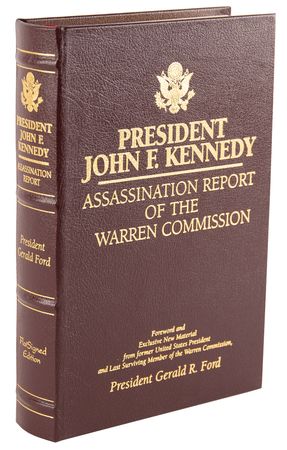 Lot #100 Gerald Ford Signed Book - Assassination Report of the Warren Commission (Ltd. Ed. #2185/2948) - Image 3