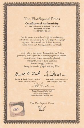 Lot #100 Gerald Ford Signed Book - Assassination Report of the Warren Commission (Ltd. Ed. #2185/2948) - Image 5