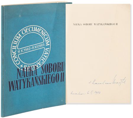 Lot #393 Pope John Paul II Signed Book - The