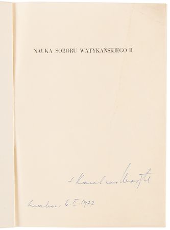 Lot #393 Pope John Paul II Signed Book - The Teachings of the Second Vatican Council - Image 4